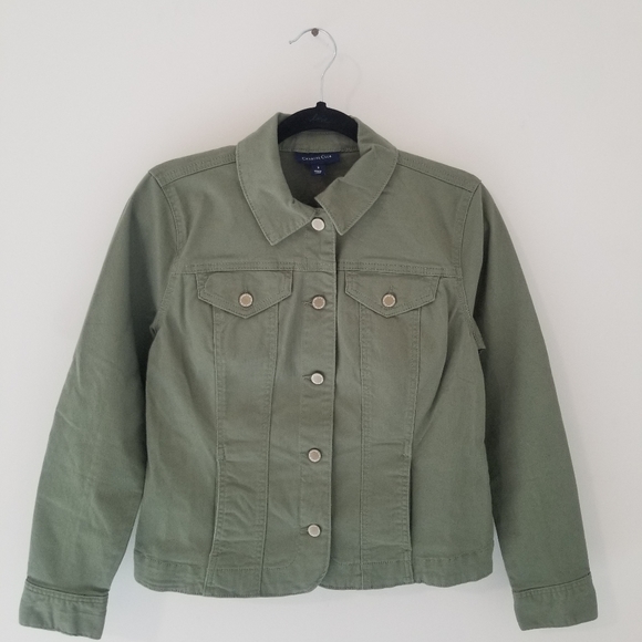 Charter Club Jackets \u0026 Coats | Charter Club Olive Green Denim Jean Jacket Size Small | Color: Green | Size: S | Pm-44527308's Closet